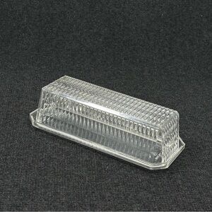 Vintage Acrylic Butter Dish Arrow brand #202 Diamond Pattern